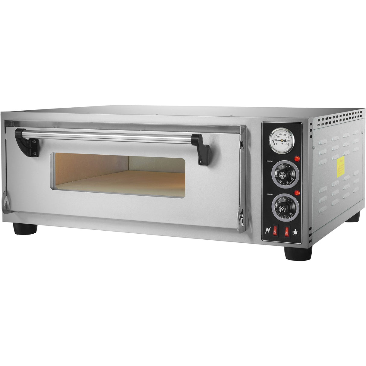 Commercial Pizza Oven Electric 1 Chamber 610x610mm 350°C Mechanical Controls 4.2k W 220 V | Bsd101610610