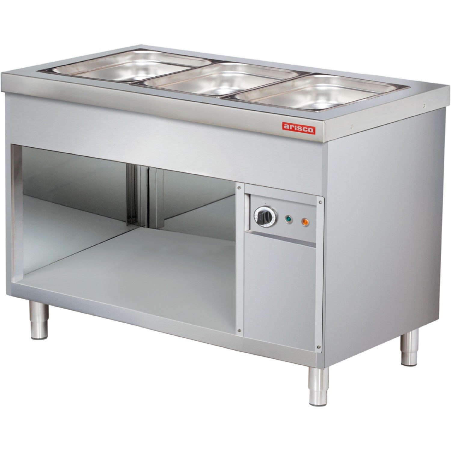 Professional Bain Marie With Open Cupboard 3x Gn1/1 |  Bteb711 Fn