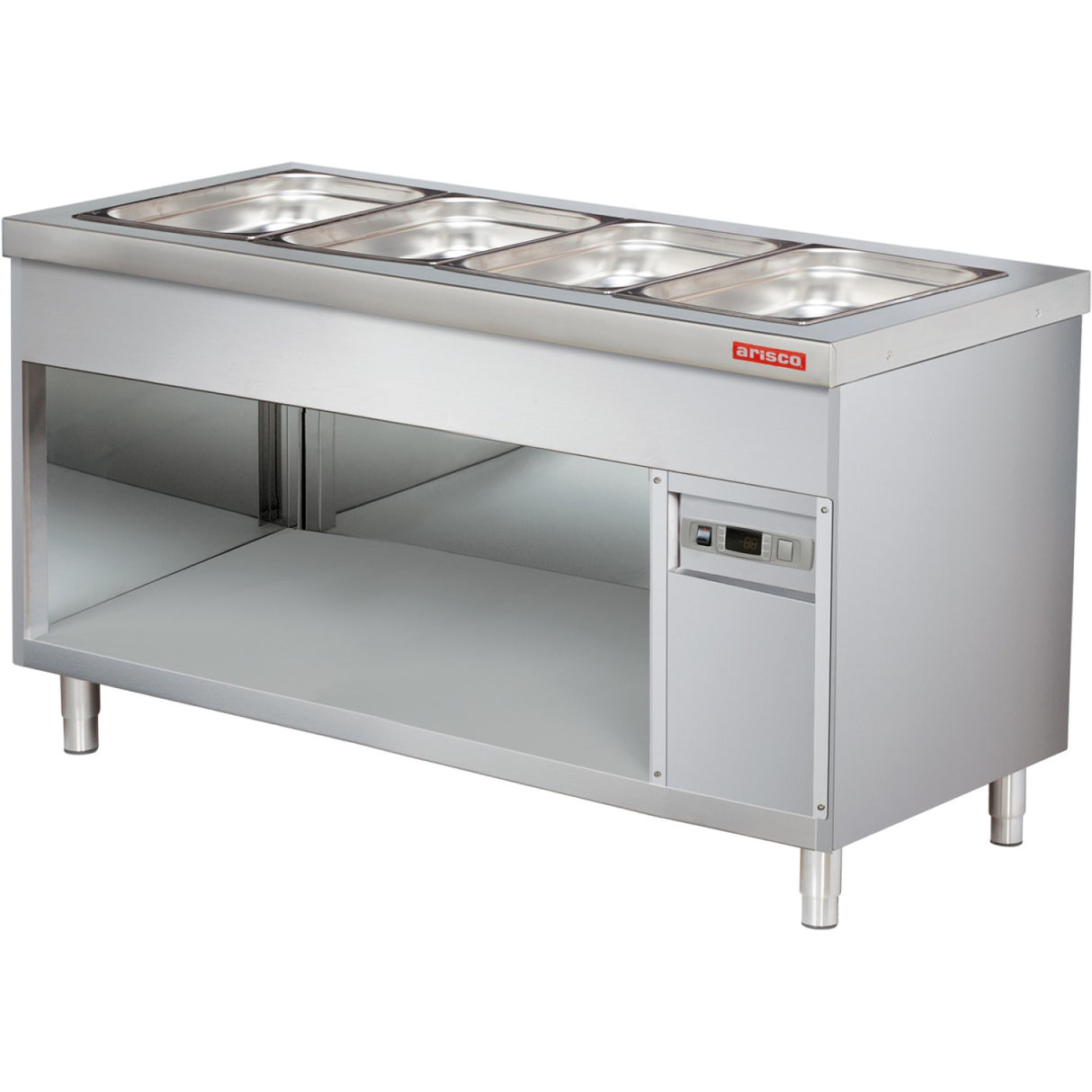 Professional Bain Marie With Open Cupboard 4x Gn1/1 | Bteb714 Fn