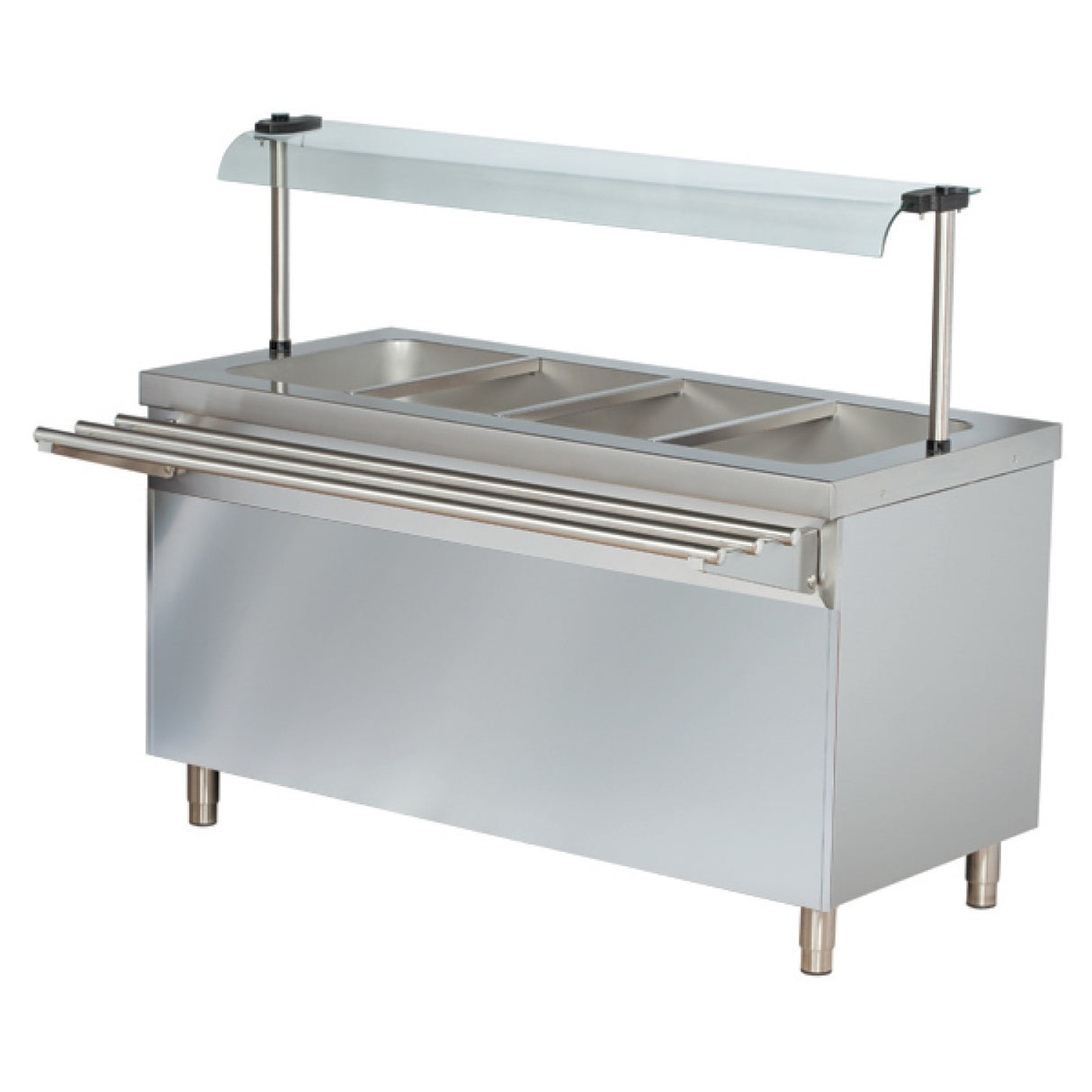 Professional Bain Marie With Open Cupboard 5x Gn1/1 |  Bteb718 Fn