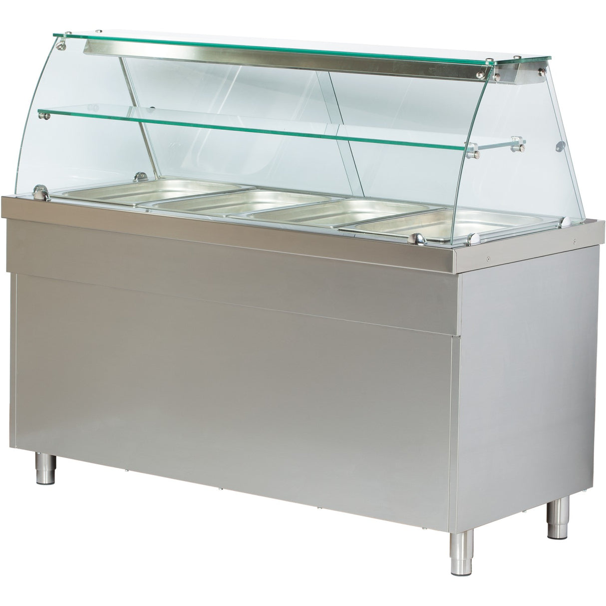 Professional Bain Marie Showcase With Open Cupboard 4x Gn1/1 |  Cbe714