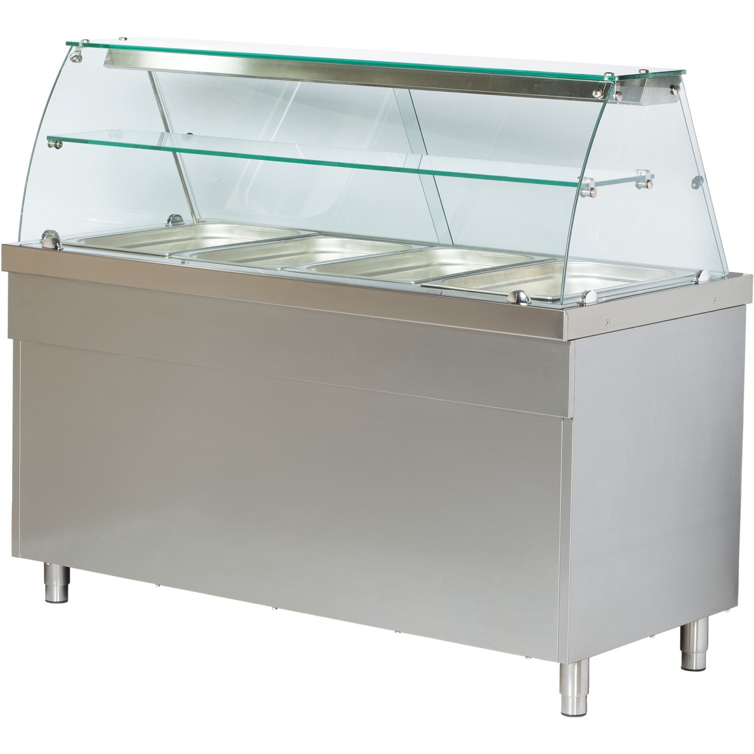 Professional Bain Marie Showcase With Open Cupboard 4x Gn1/1 |  Cbe714