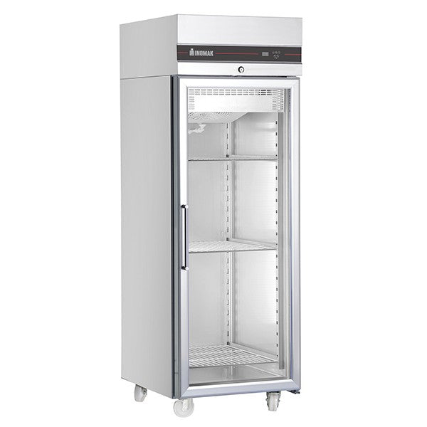 Upright Single Hinged Glass Door Heavy Duty Freezer