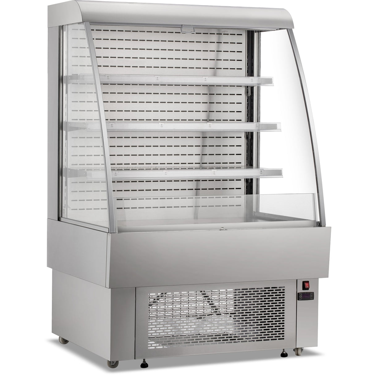 Wall Cabinet Multi Deck Refrigerator Night Curtain 380 Litres Stainless Steel | Cf380