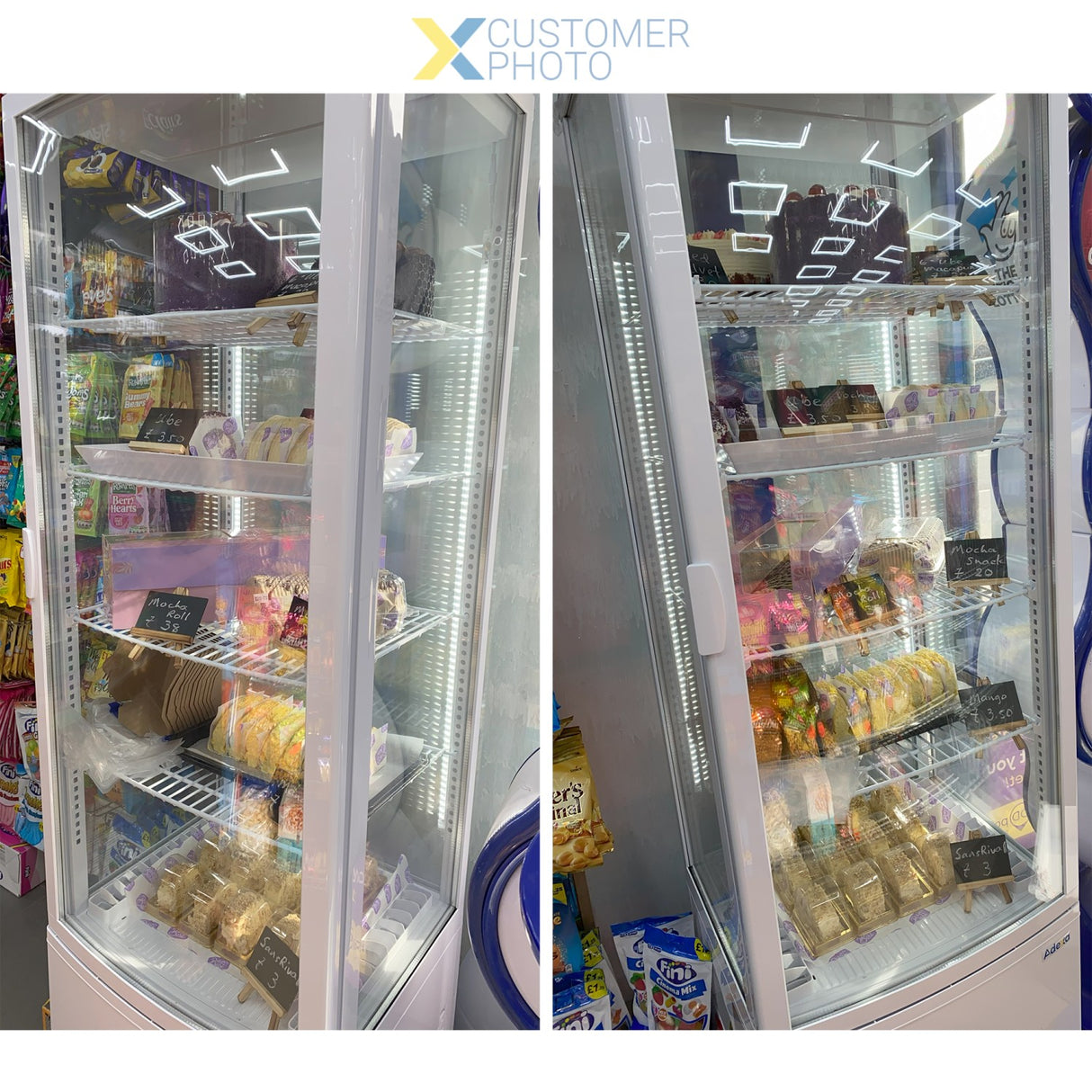 Upright Display Fridge 238 Litres 4 Shelves White 1 Flat Door | Cl238 W