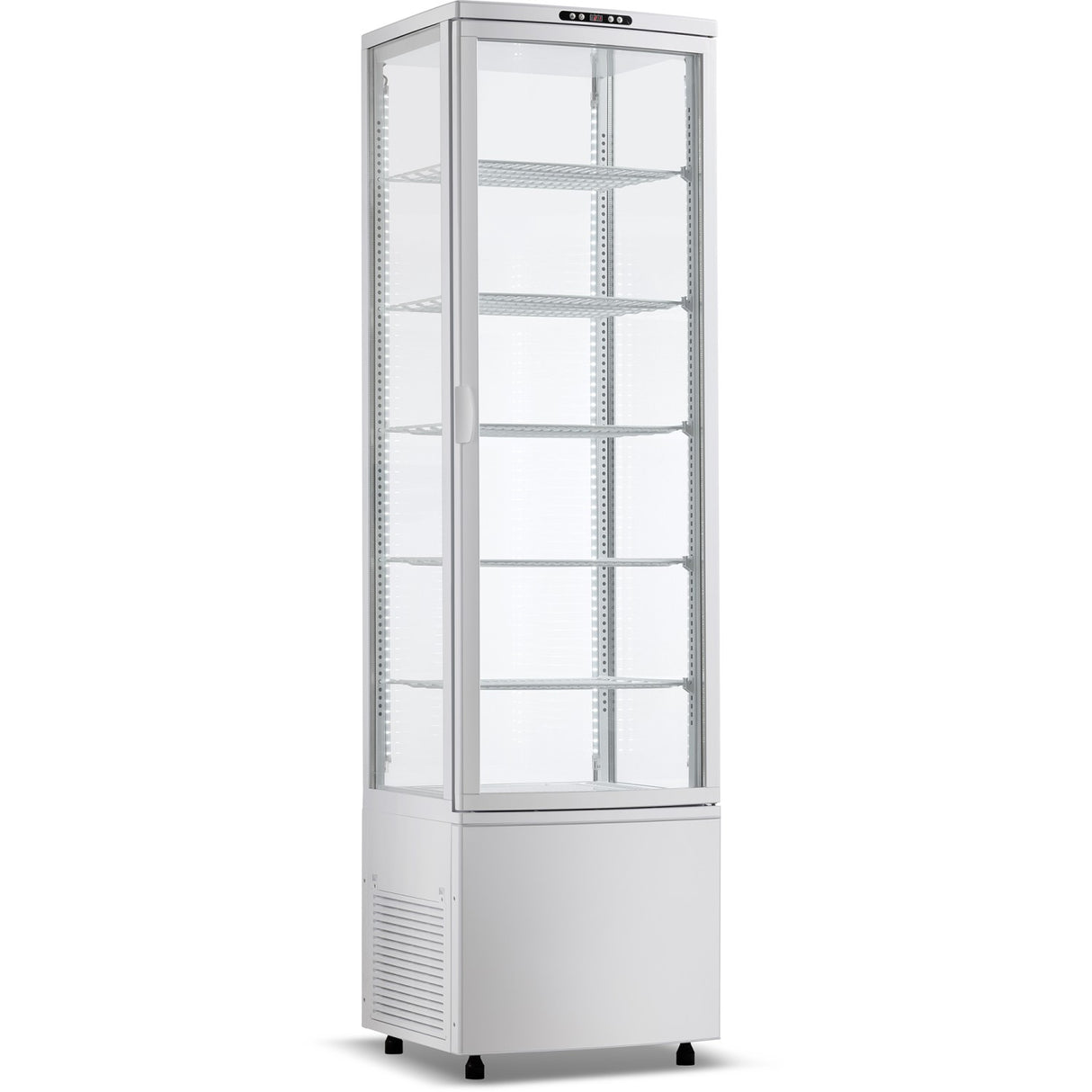 Upright Display Fridge 288 Litres 5 Shelves White 1 Flat Door | Cl288 W