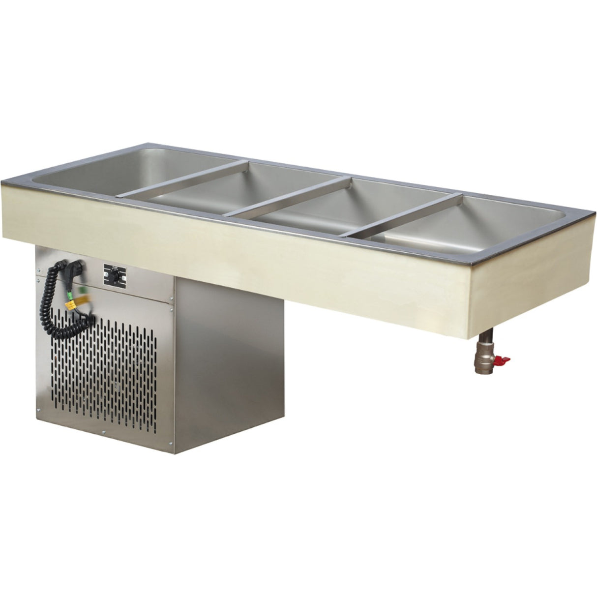 Commercial Cold Buffet Drop In 4x Gn1/1 1434x620x650mm | Csg4