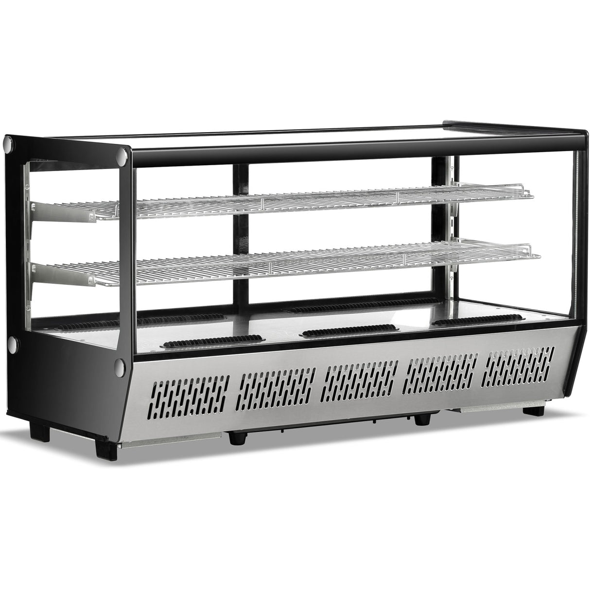 Display Merchandiser Fridge 200 Litres 2 Shelves Stainless Steel | Cw200 Ss