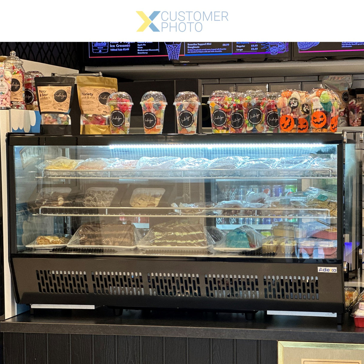 Display Merchandiser Fridge 200 Litres 2 Shelves Black| Cw200 Black