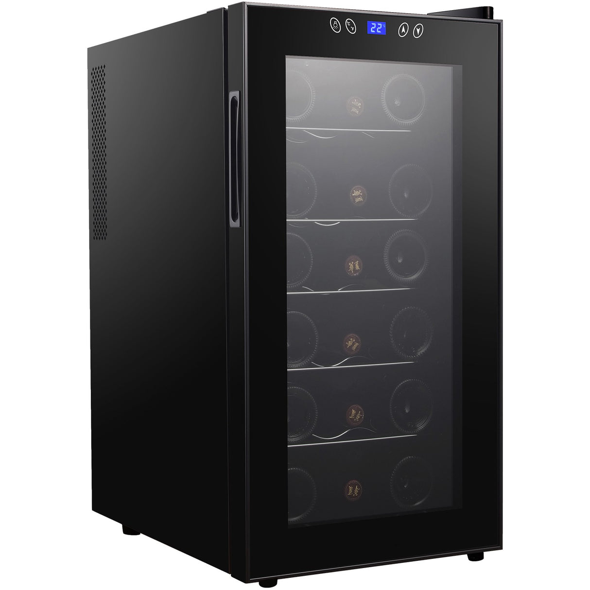 Professional Glass Front Wine Cooler 50 Litres Black | Cw52 Fd