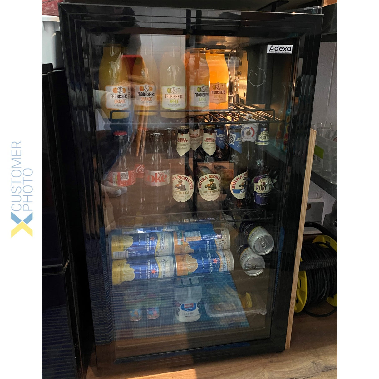Beer Bottle Cooler Glass Door 85 Litres | Cw85