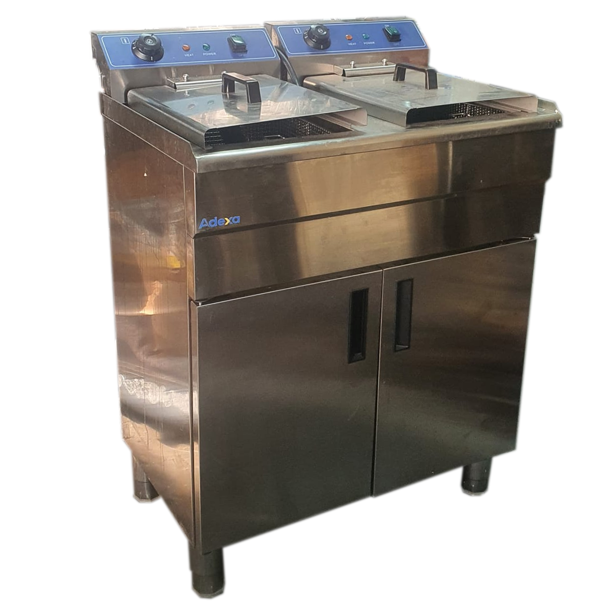 Commercial Fryer Double Electric 32 litre 10kW Free standing - Refurbished