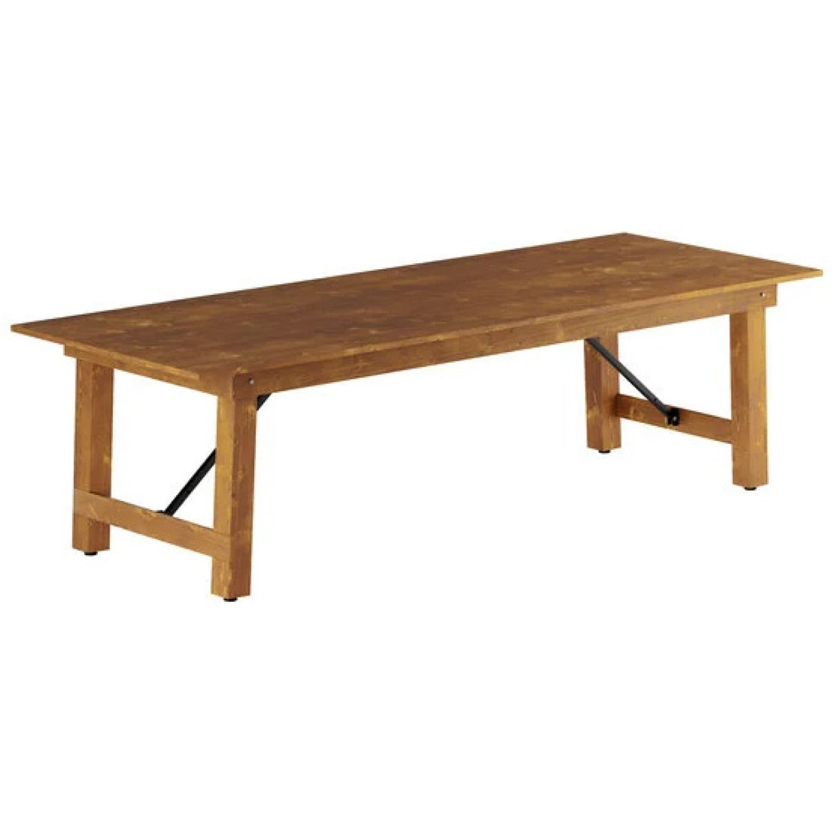 Vineyard Folding Catering Table 9ft Pine Wood 2745x1015x760mm | Dgw003240108