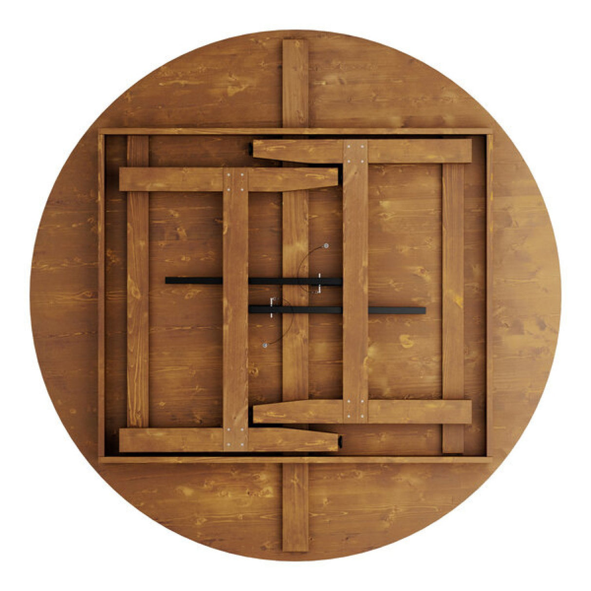 Vineyard Folding Catering Table Round 6ft Pine Wood 1800x760mm | Dgw003272 R