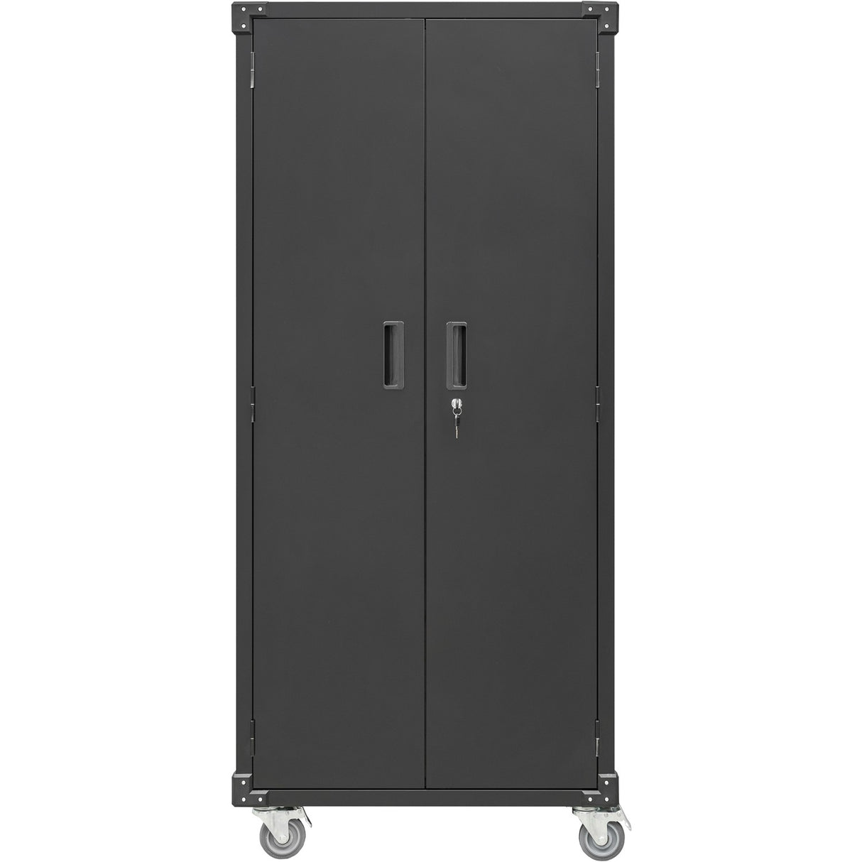 Commercial Storage Cabinet With Wheels Black 800x420x1820mm | Dl10