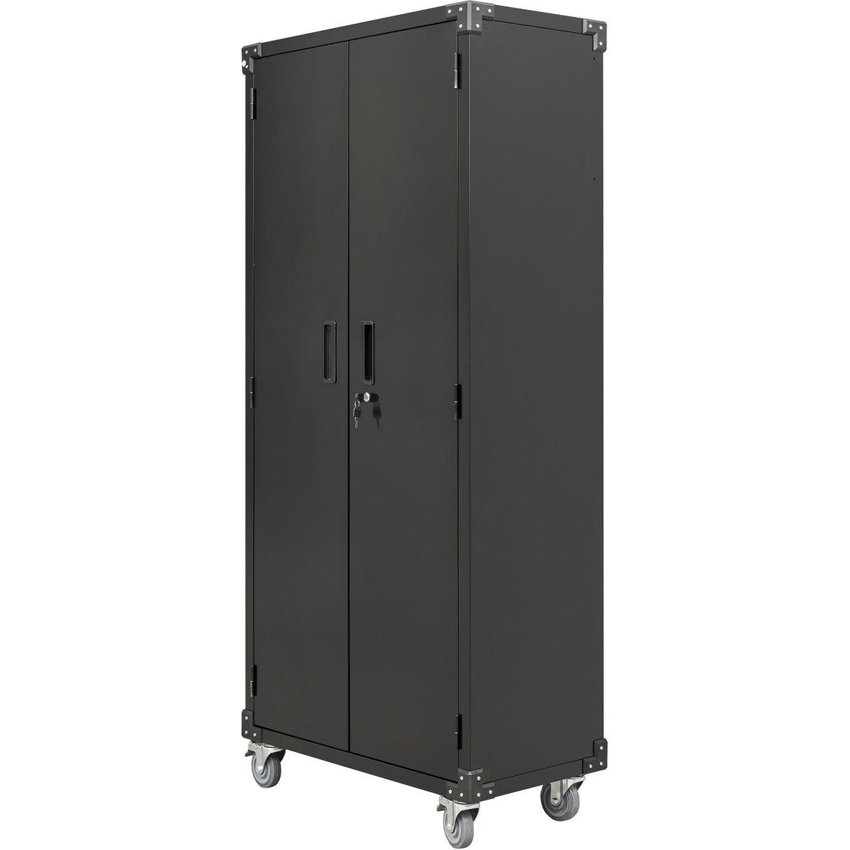 Commercial Storage Cabinet With Wheels Black 800x420x1820mm | Dl10