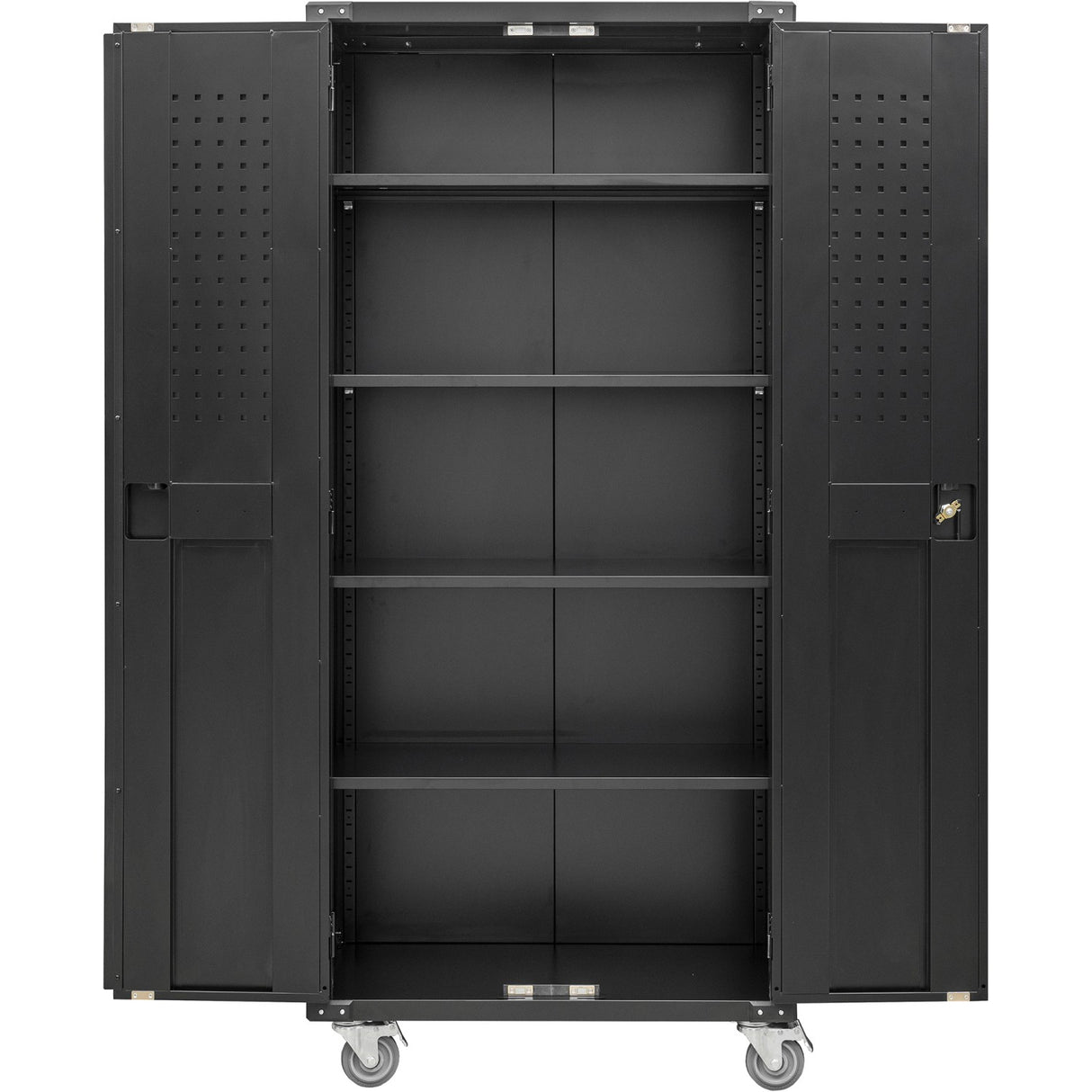 Commercial Storage Cabinet With Wheels Black 800x420x1820mm | Dl18 X
