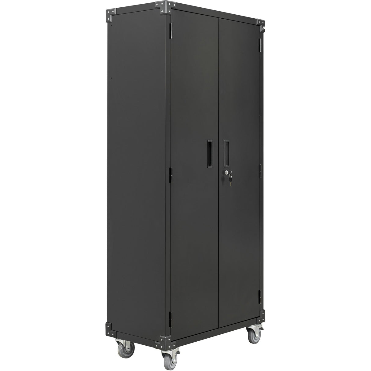 Commercial Storage Cabinet With Wheels Black 800x420x1820mm | Dl18 X