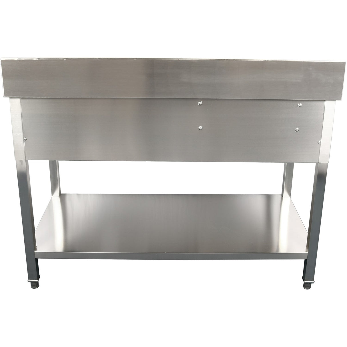 Commercial Sink Stainless Steel 1500x700x950mm 1 Bowl To The Right 1 Drawer Splashback | Dsa150701 Dr