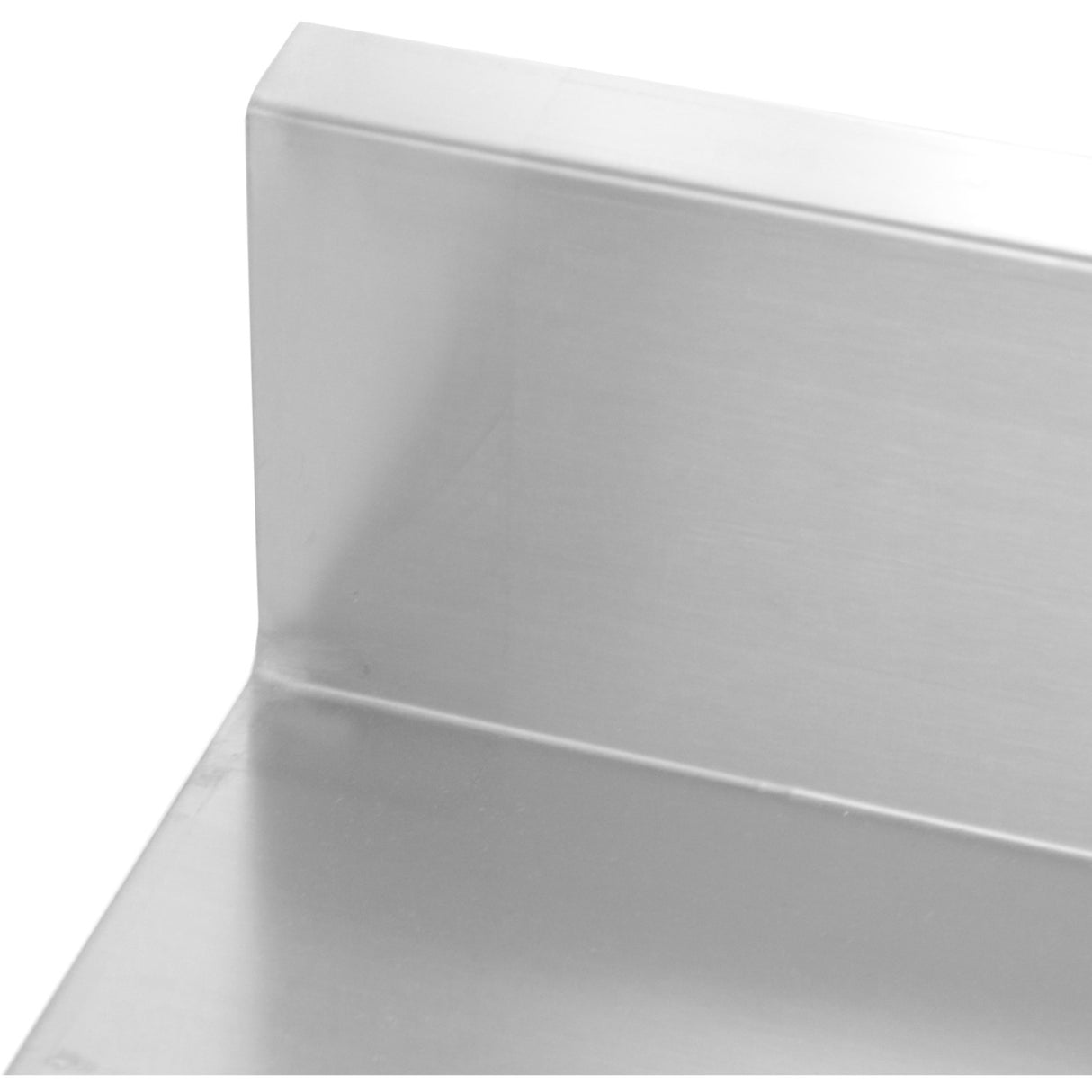 Commercial Work Table Stainless Steel 3 Tiers Backsplash Square Legs 2200x600x900mm | Dw3 T22060 B