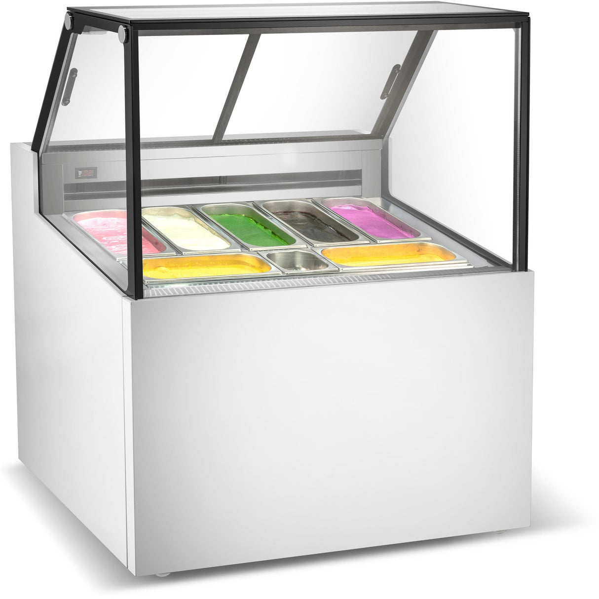 Professional Gelato &Amp; Ice Cream Serving Display Counter 7 Tubs Straight Front | Dw7