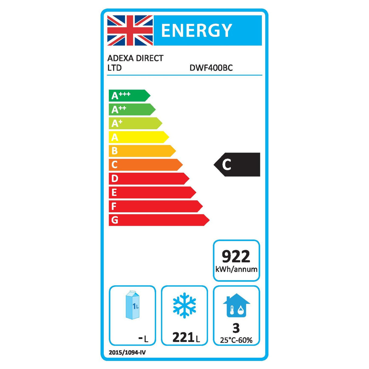 400lt Commercial Freezer Upright Cabinet Single Door Black | Kld1880 Black