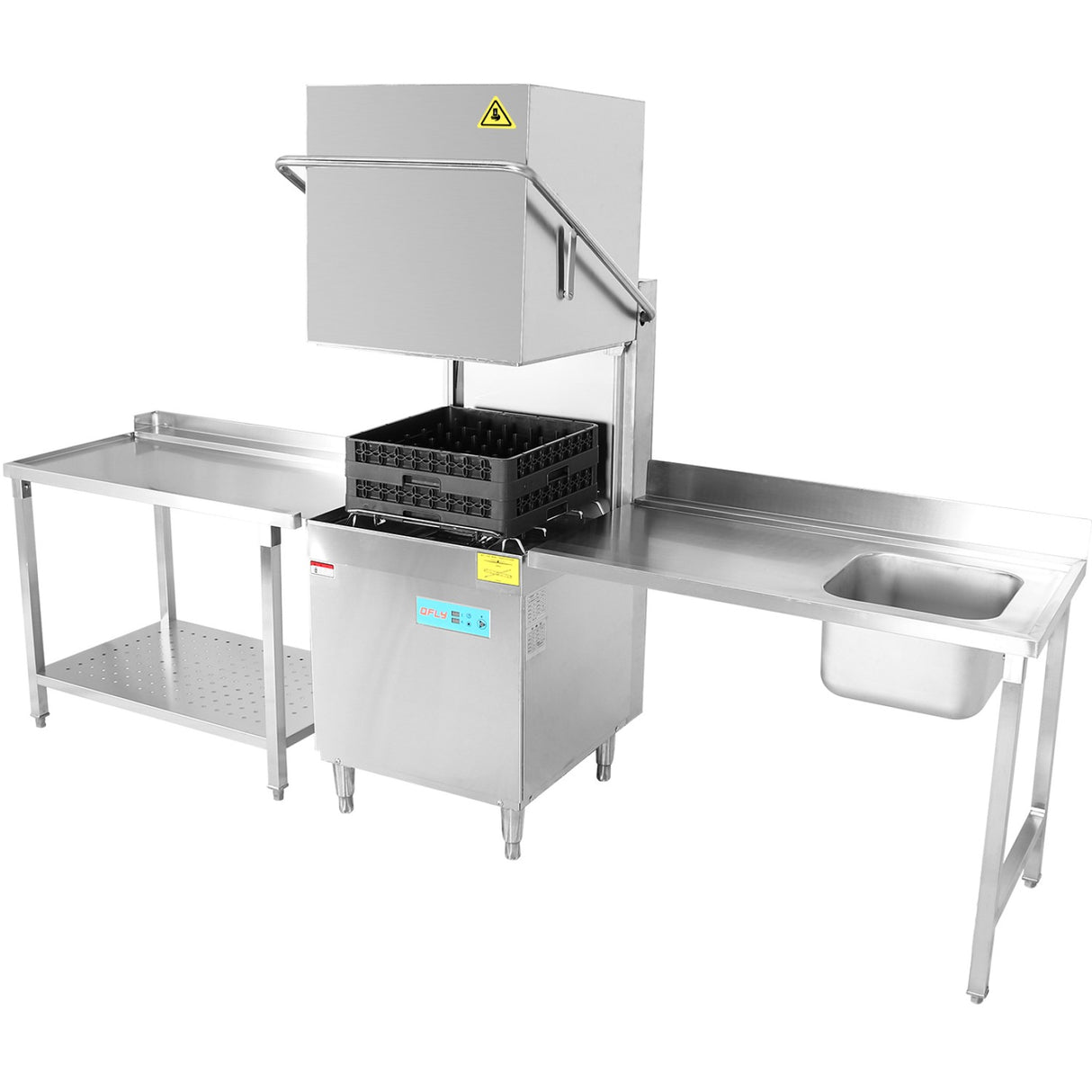 Loading Table Left Side 1200x650x850mm With Sink With Splashback Stainless Steel | Dwita1265 L