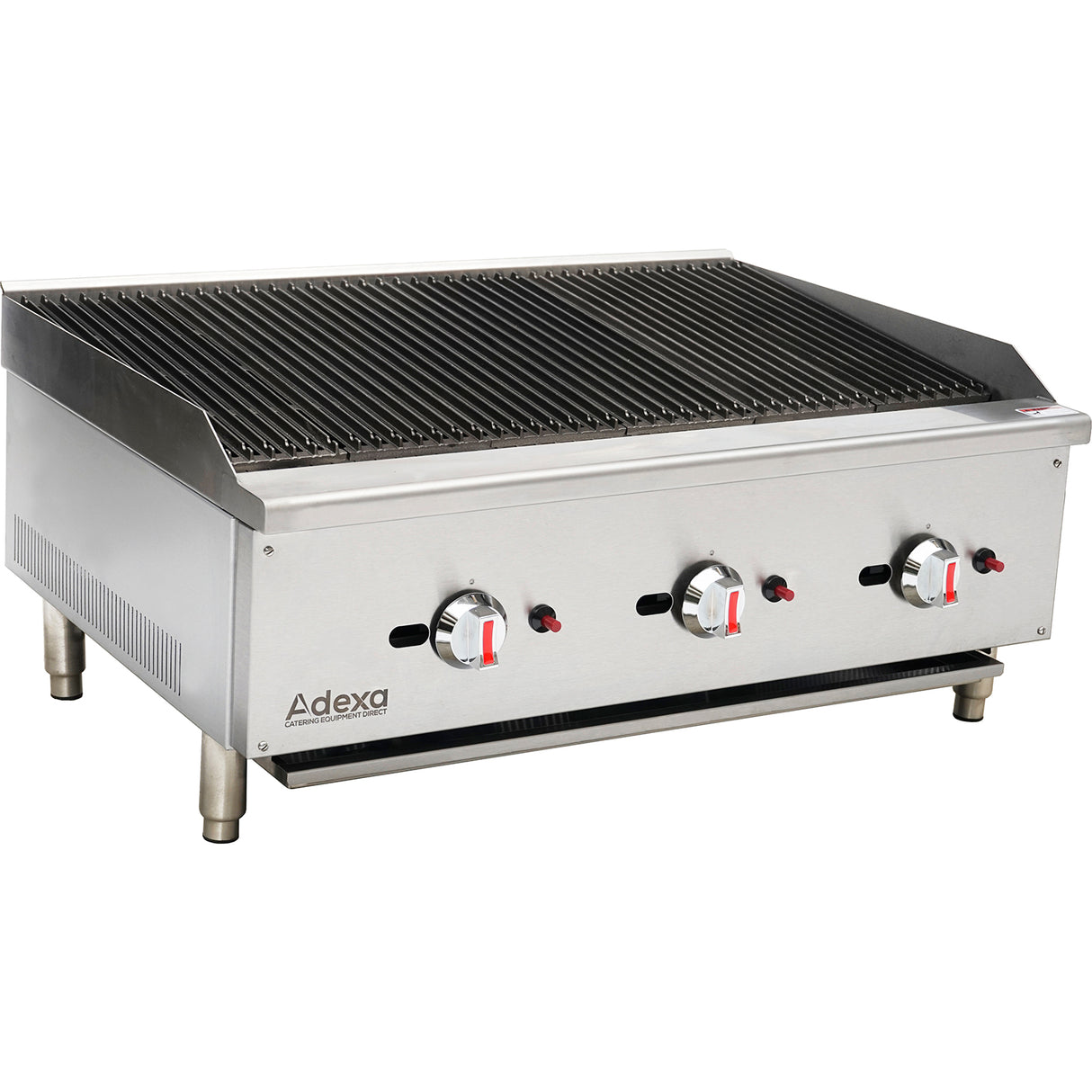 Professional Natural Gas Chargrill 3 Burners 22.5k W | Ecb36 S