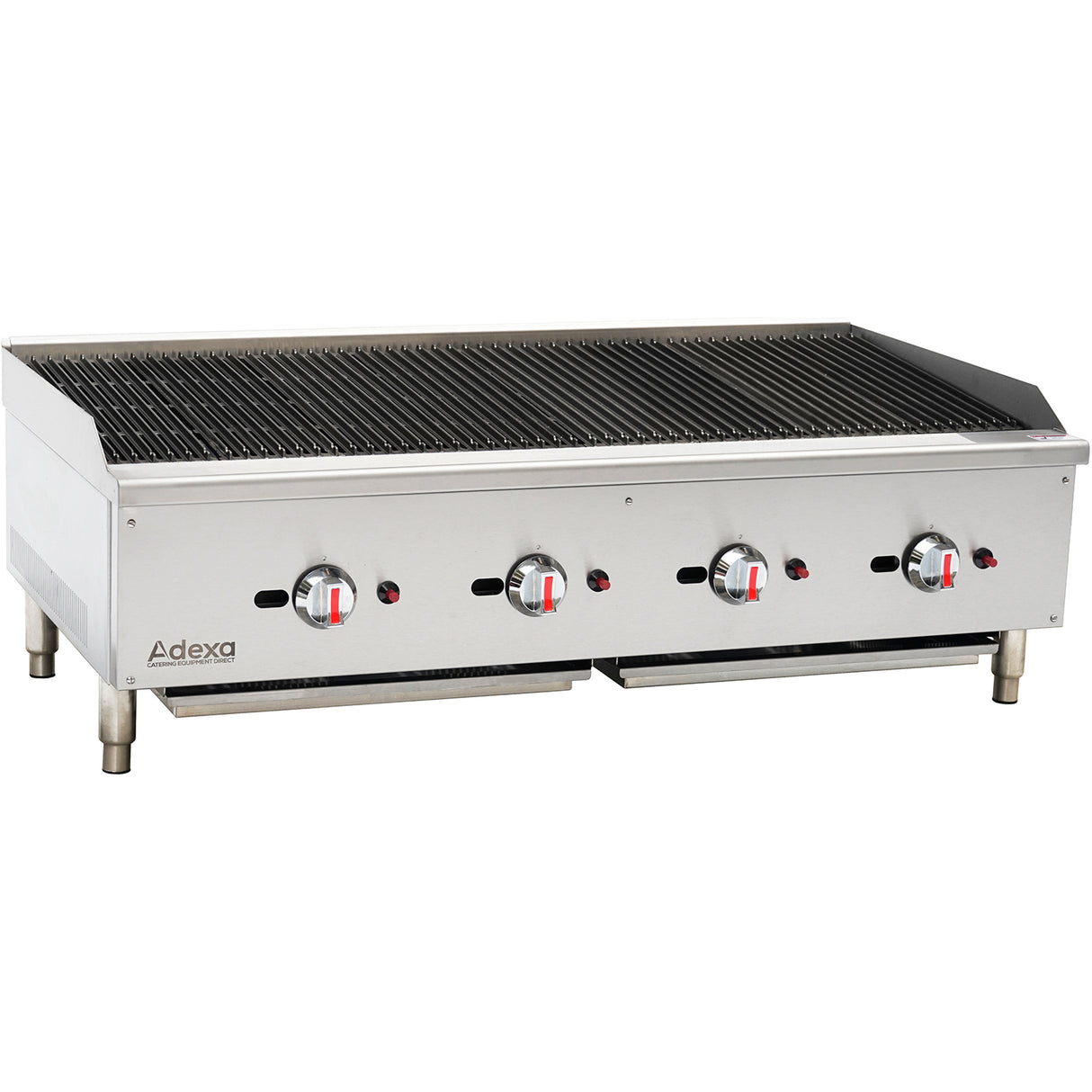 Professional Natural Gas Chargrill 4 Burners 30k W | Ecb48 S