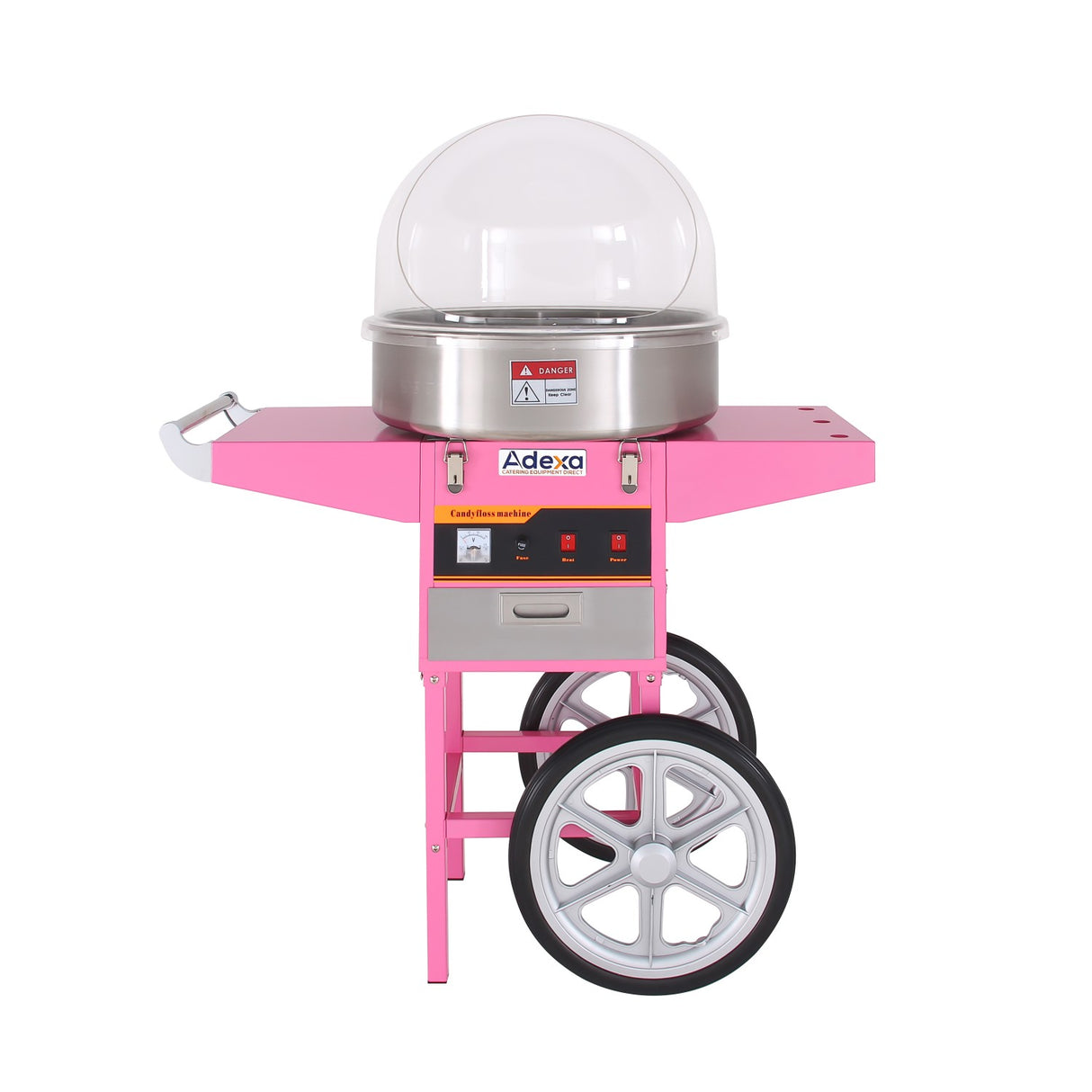 Candy Floss Machine With Cart 60pcs/Hr 520mm | Hec03 C