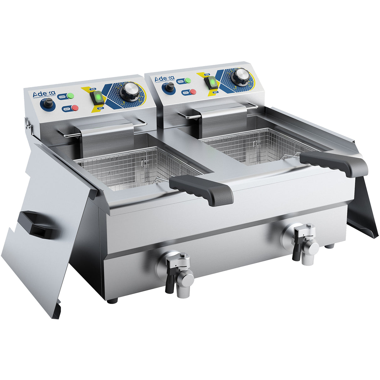 Commercial Twin Deep Fat Fryer 10+10 Litres 3+3k W Countertop | Ef102 V