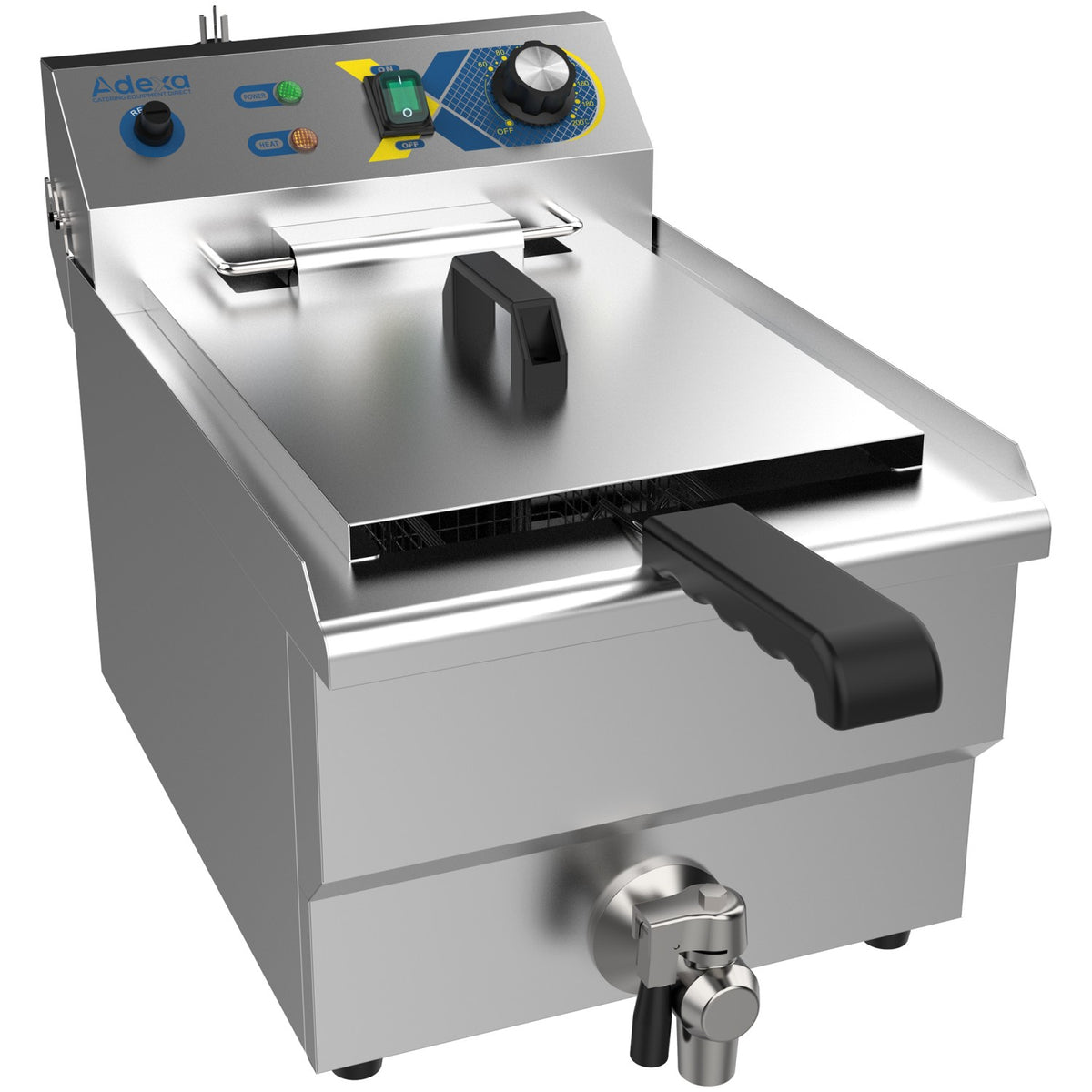 Commercial Electric Deep Fryer Countertop Single Tank 310×507×350mm | Ef131 V