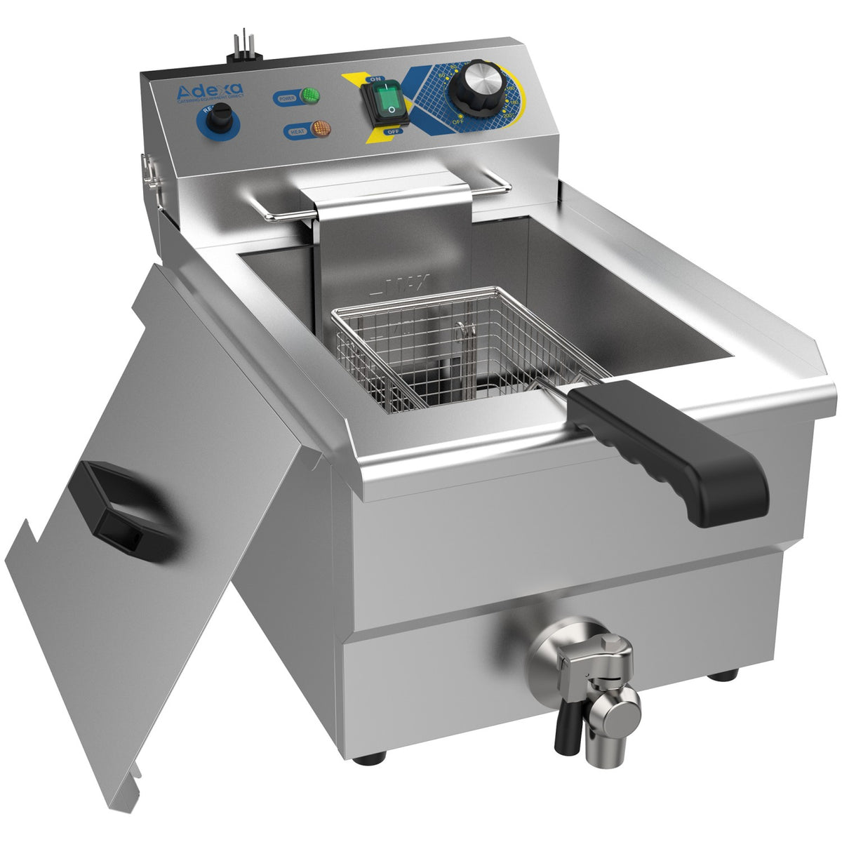 Commercial Electric Deep Fryer Countertop Single Tank 310×507×350mm | Ef131 V