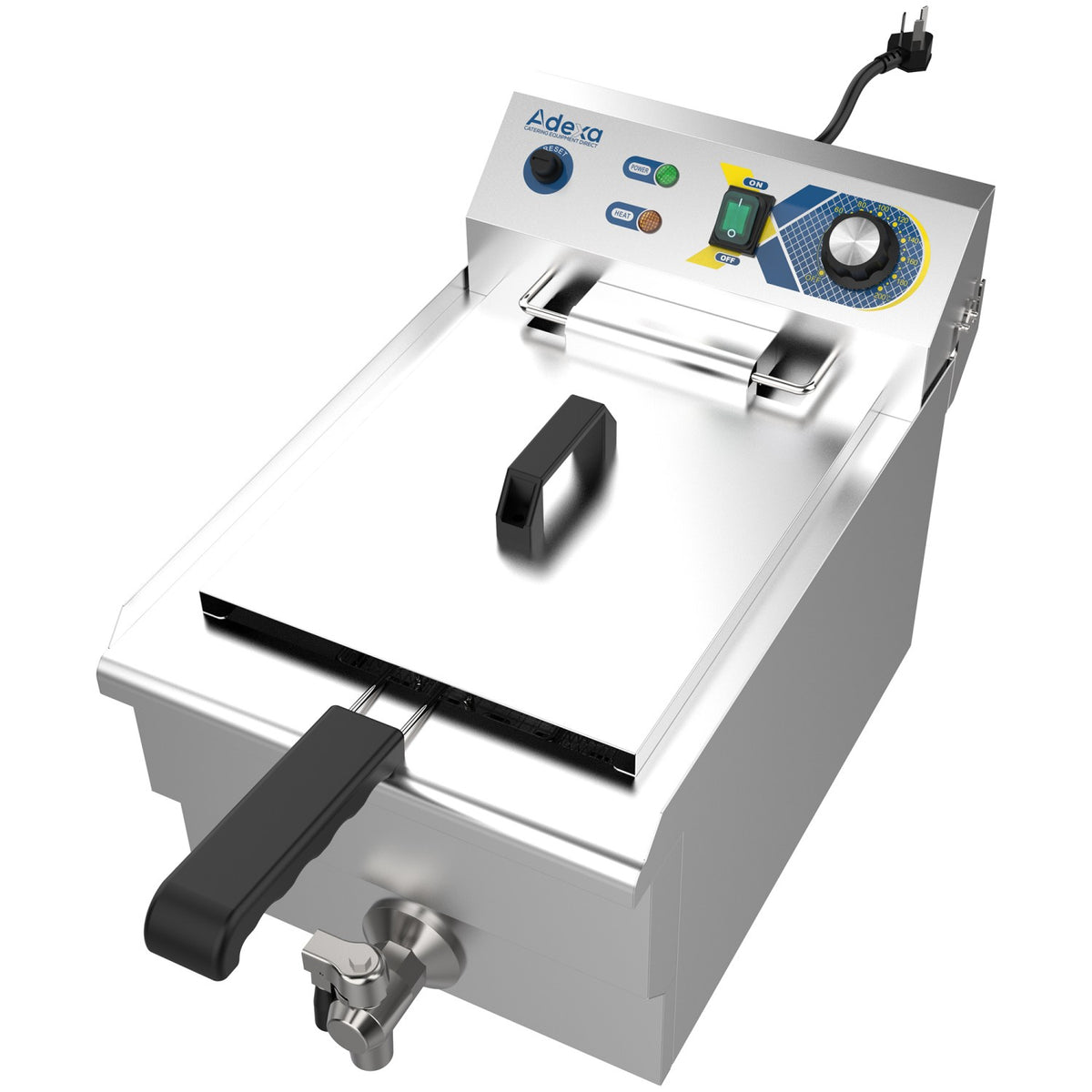 Commercial Electric Deep Fryer Countertop Single Tank 310×507×350mm | Ef131 V