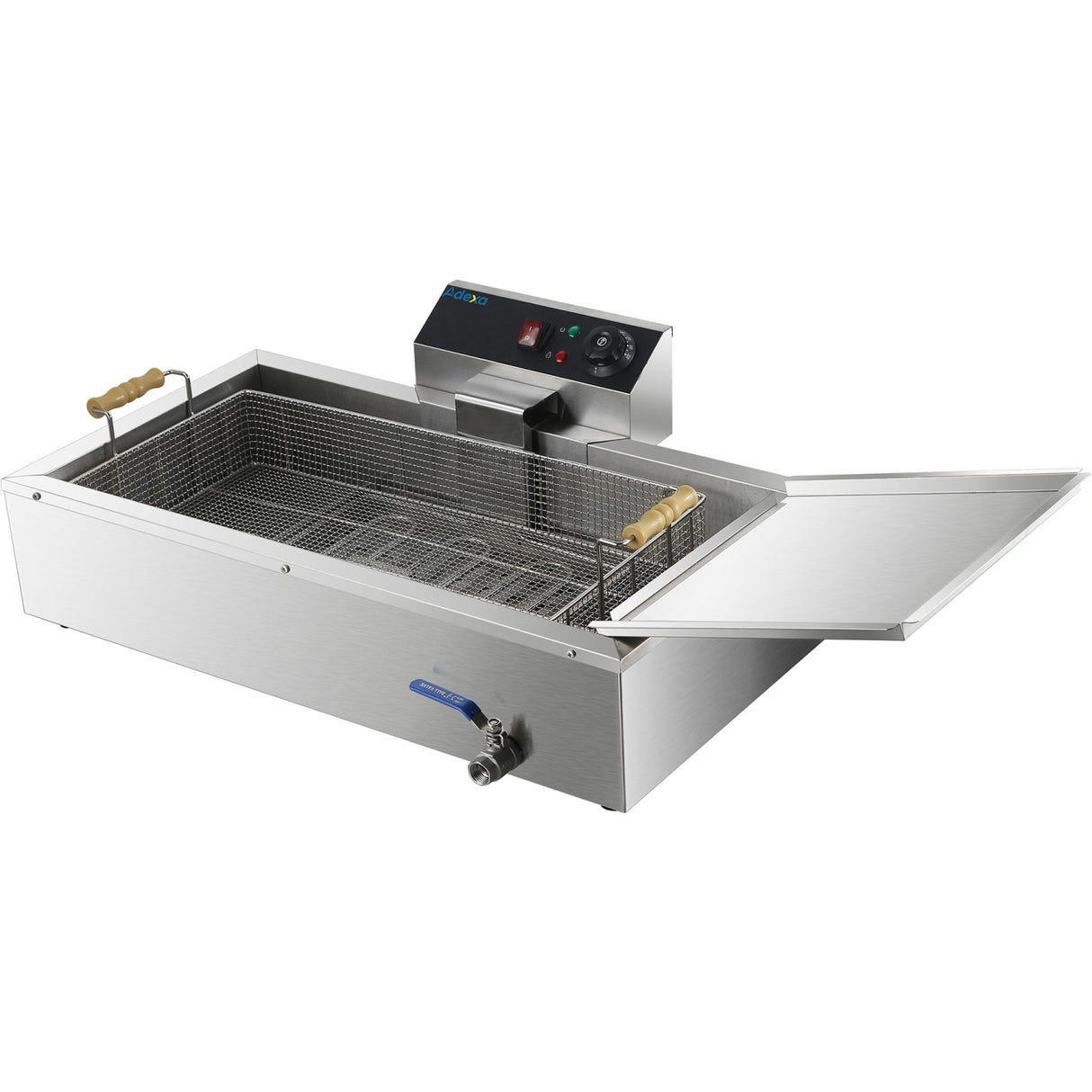 Commercial Fryer Single Electric 13 Litre 3.9k W Countertop Drainage Tap | Ef13 L