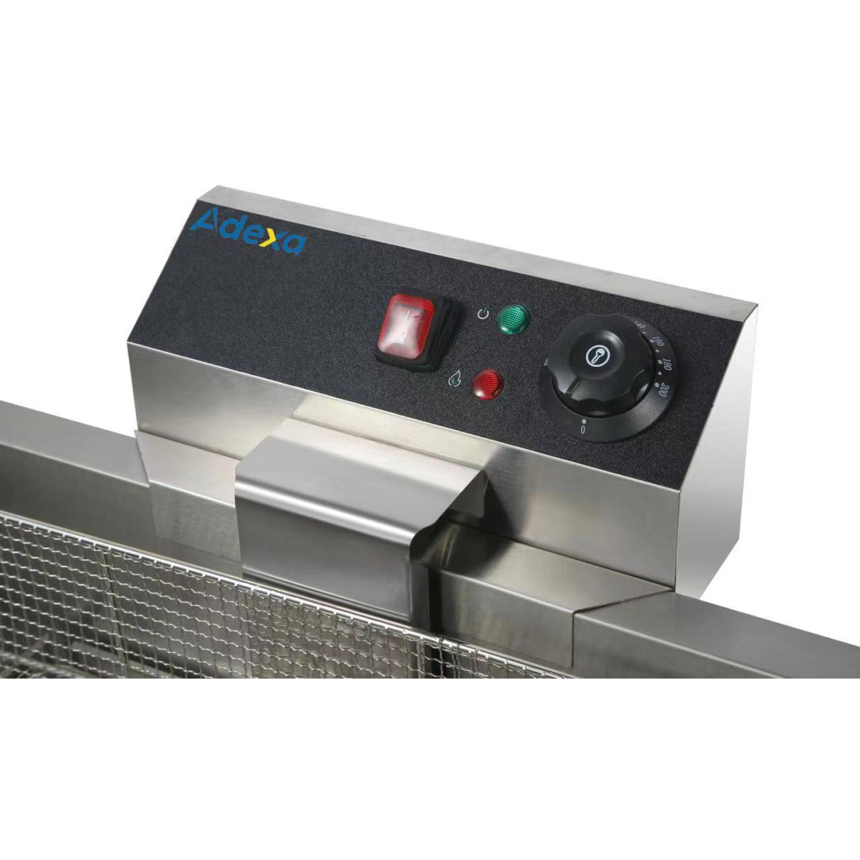 Commercial Fryer Single Tank Dual Zone Electric 26 Litre 7.8k W Countertop Drainage Tap | Ef26 L