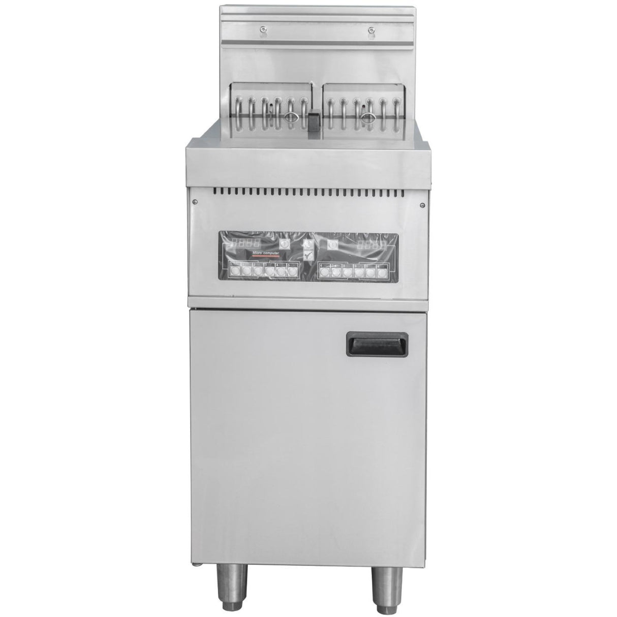 Professional Free Standing Electric Fryer Double Tank 2 X 14 L 400x800x1100 Mm | Ef9 C2
