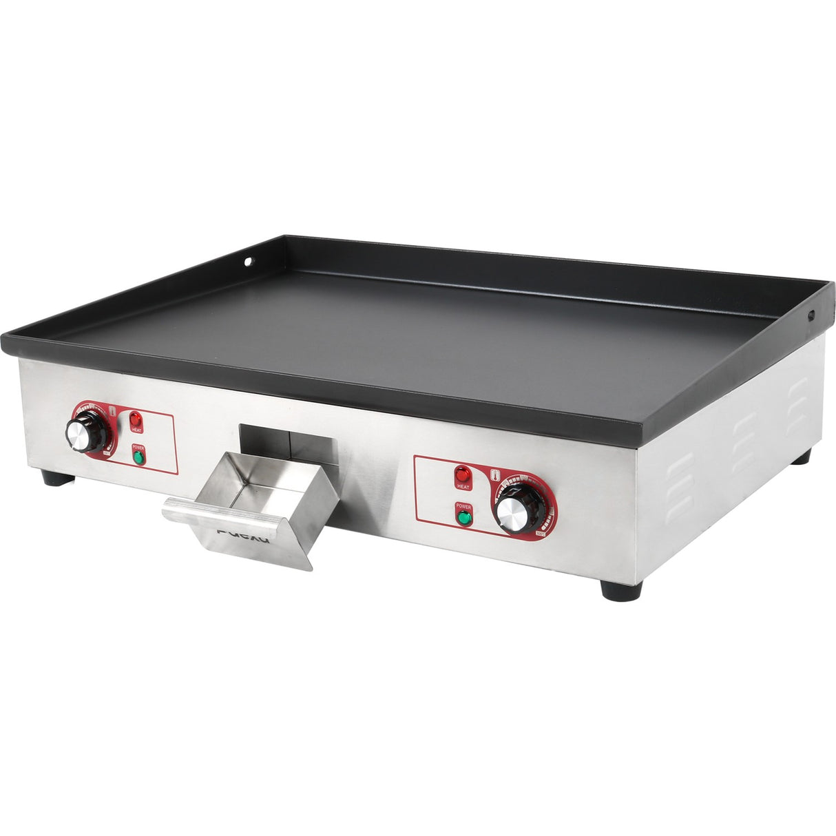 Commercial Griddle Smooth 730x500mm Enamelled Plate 3k W Electric | Eg7350