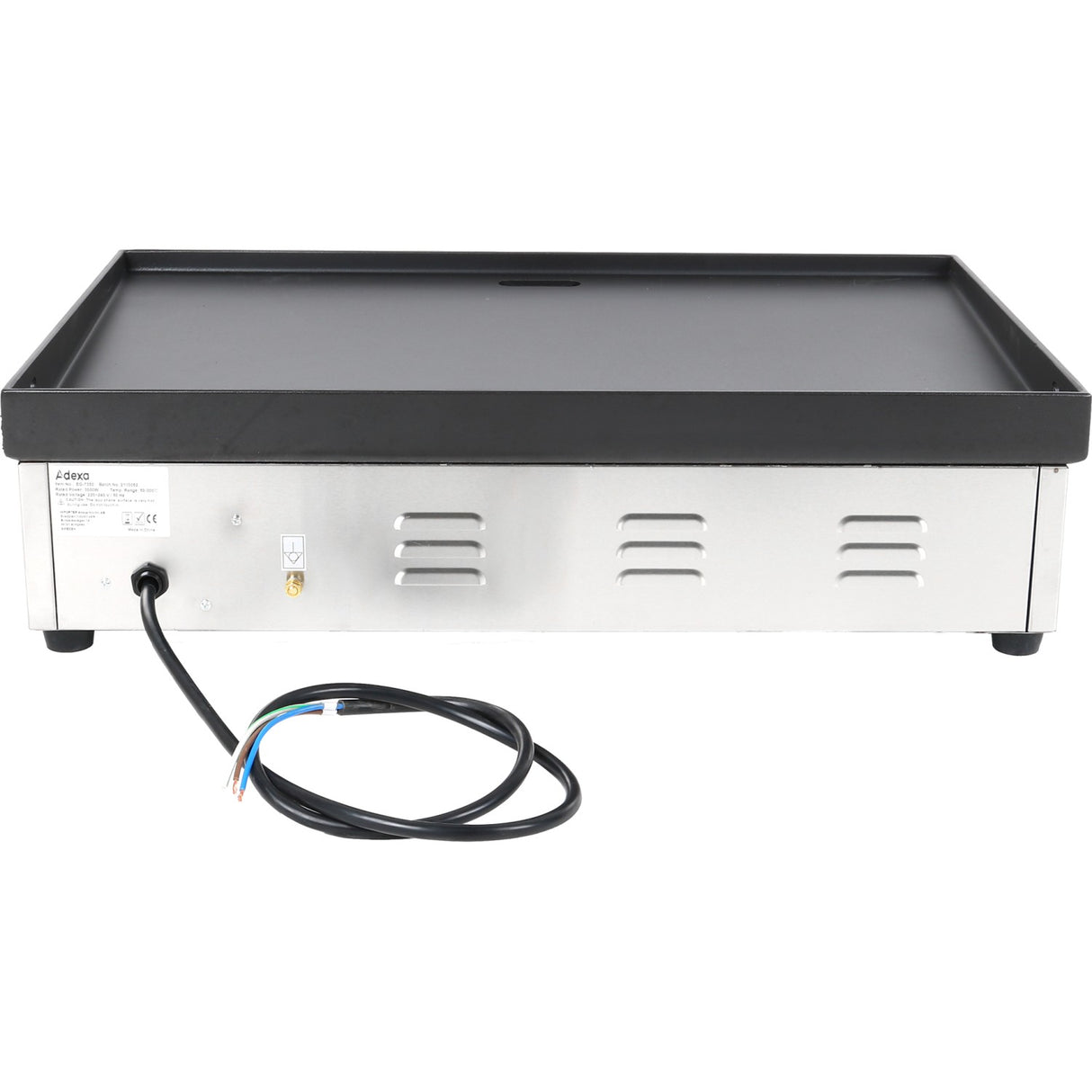 Commercial Griddle Smooth 730x500mm Enamelled Plate 3k W Electric | Eg7350