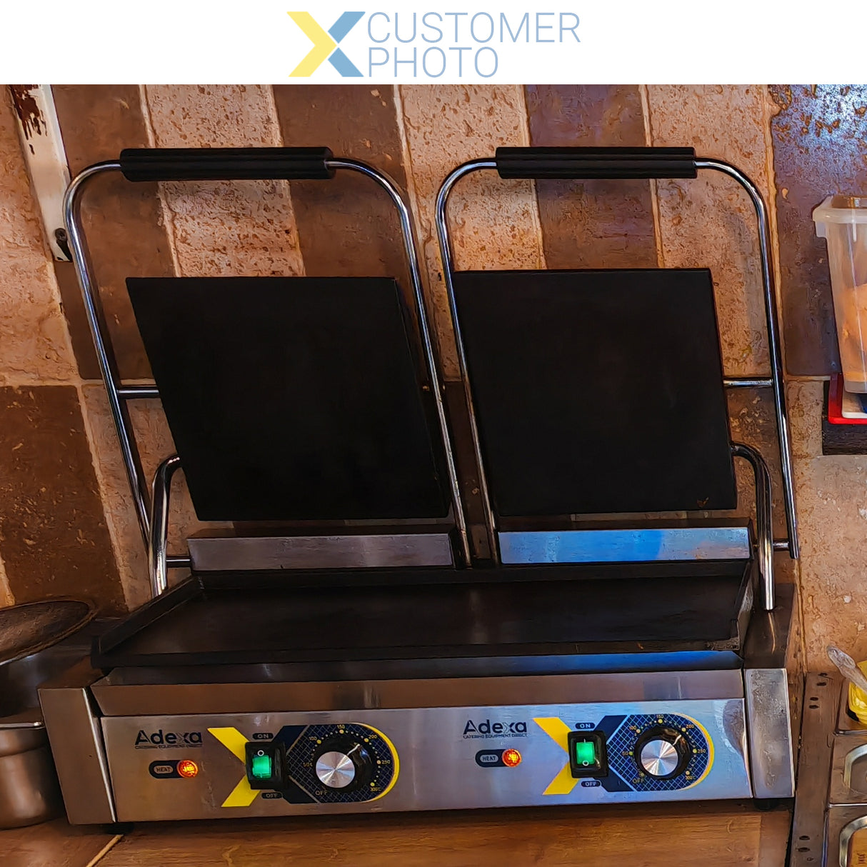 Heavy Duty Panini Contact Grill Double Smooth | Egd20 A