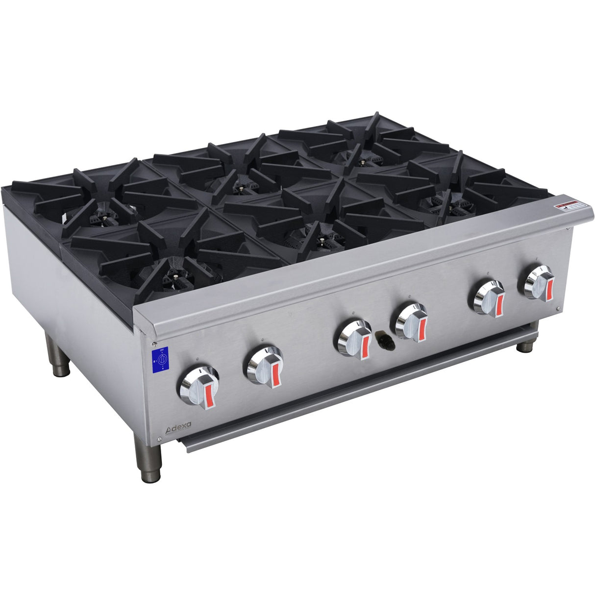 Professional Gas Hotplate Cooker 6 Burners 42k W Countertop | Ehp6 S