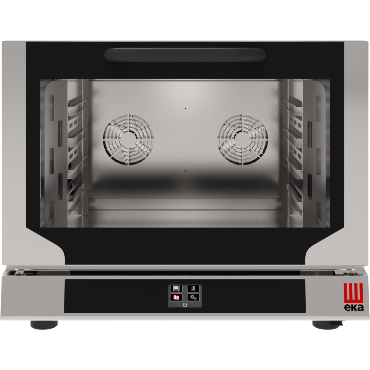 Professional Electric Combi Oven With Touch Screen And Indirect Steam Tilt Door 4 X Gn1/1 | Tecnoeka Ekf4113 Nt