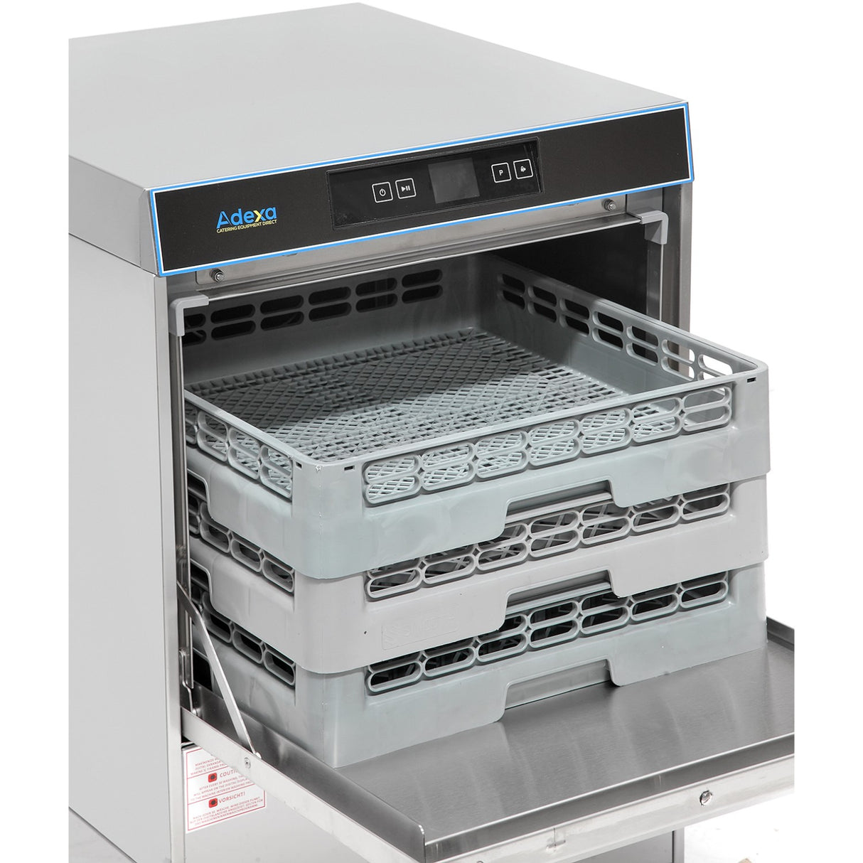 Commercial Dishwasher 540 Plates/Hour 500mm Basket Digital Drain Pump Detergent Pump Rinse Aid Pump 230 V |  Emp500 Sdf