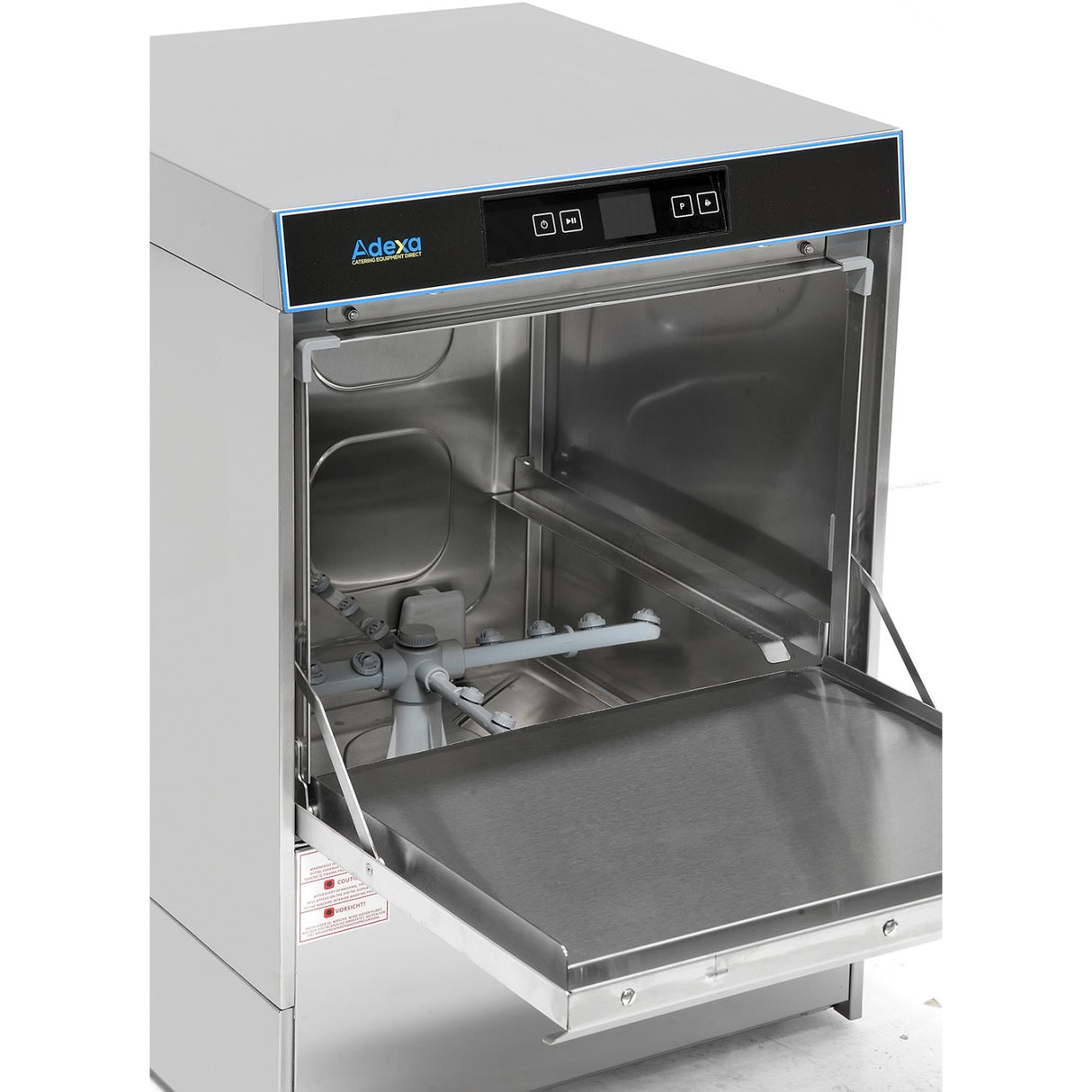 Commercial Dishwasher 540 Plates/Hour 500mm Basket Digital Drain Pump Detergent Pump Rinse Aid Pump 230 V |  Emp500 Sdf