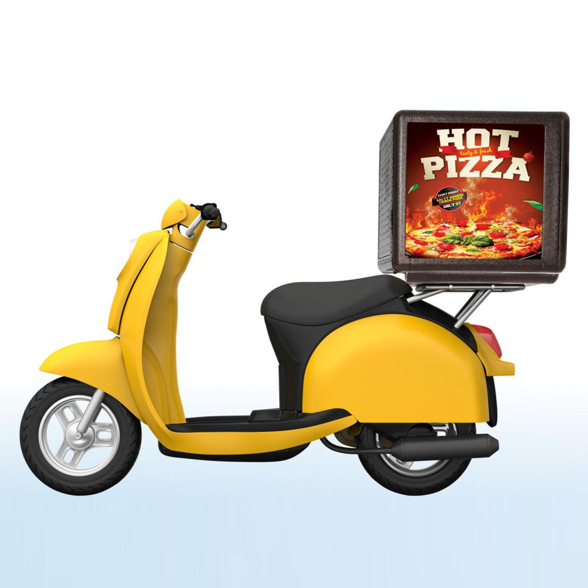 Front Loaded Pizza Box Transporter With Label Area | Eppmbp