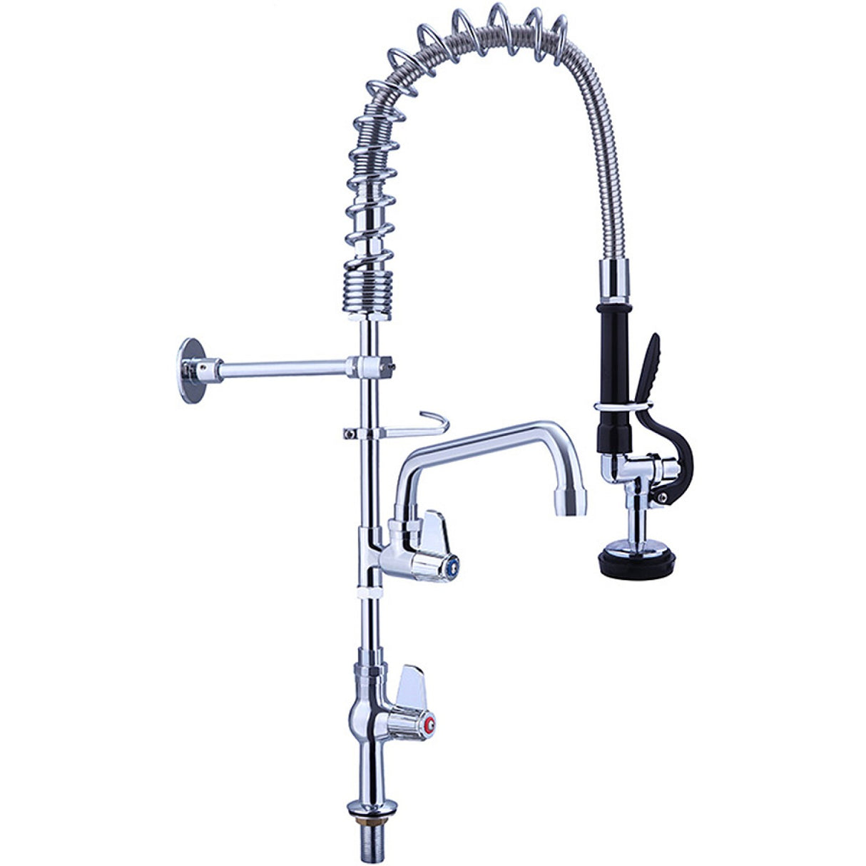 Pre Rinse Spray Unit With Swing Faucet Deck Mount Single Inlet Height 600mm Stainless Steel | Eq7803 A08