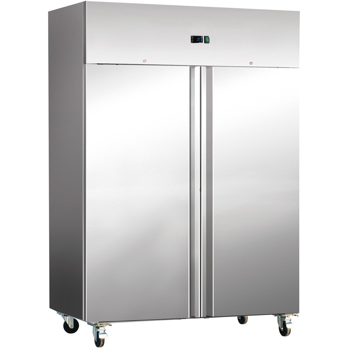 Commercial Freezer Upright Cabinet Stainless Steel 800 Litres Twin Door Fan Assisted Cooling | F800 S
