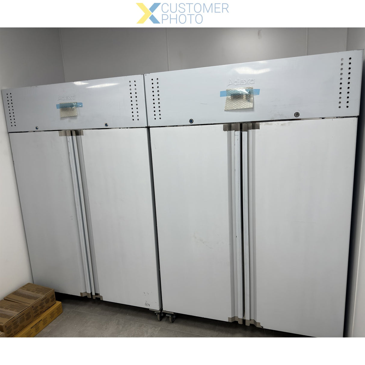 1200lt Commercial Freezer Stainless Steel Upright Cabinet Twin Door Ventilated Cooling | F1200 V