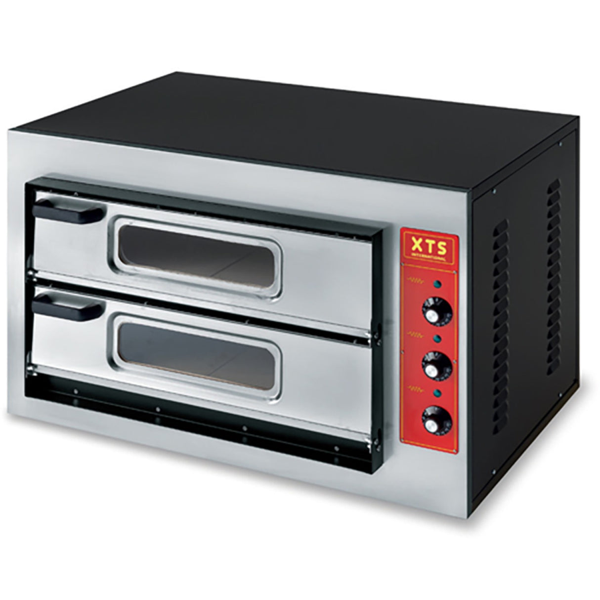 Italian Premium Electric Pizza &Amp; Bakery Oven Thermometer 2 Chambers Capacity 2 X 600x400mm Trays 230 V | Xts F265