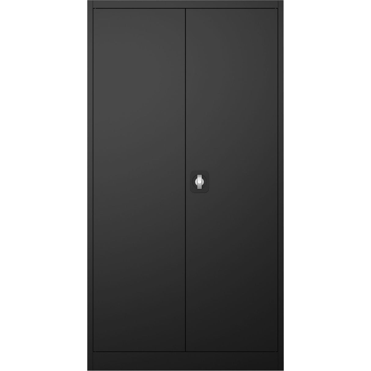 Commercial Steel Black Storage Cupboard With 4 Shelves And Lock 800x400x1800mm | Fca18 Black